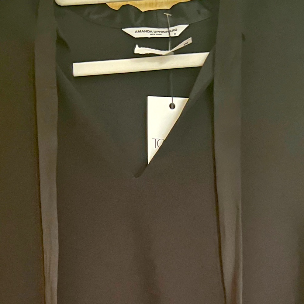 Amanda uprichard black tie dress. Medium. NWT